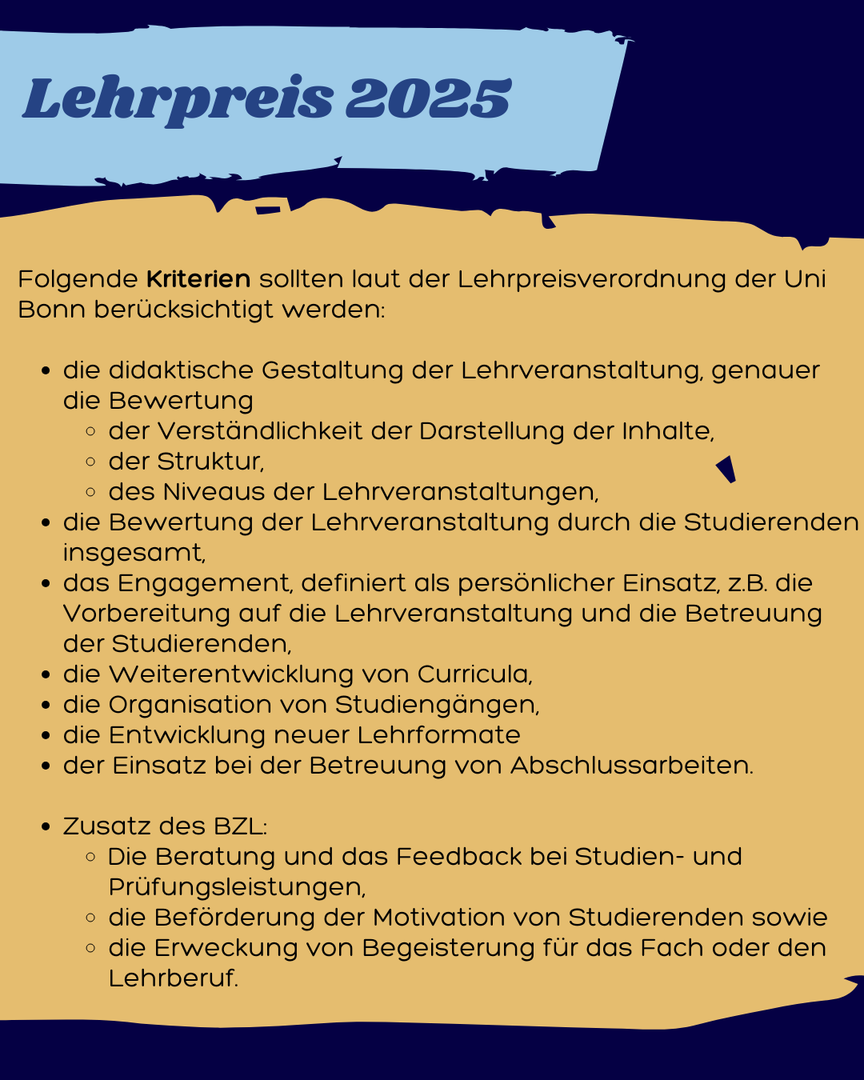 Lehrpreis der Universität Bonn